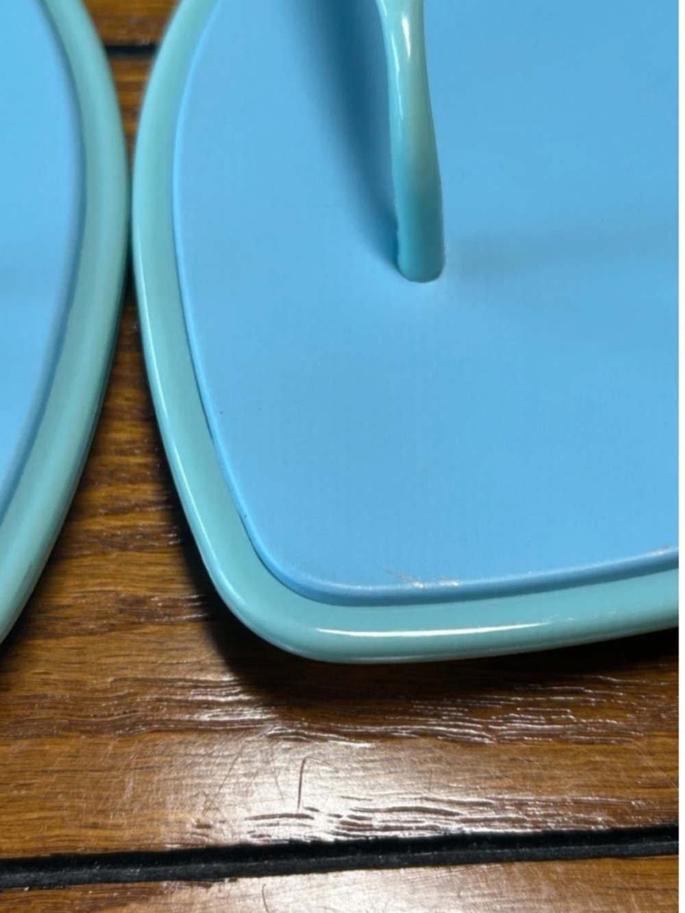 Tory Burch Roxanne Jelly Sandal color Island Blue, water-resistant, Size 9 - Picture 5 of 7